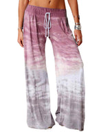 Ladies wide batik pants with drawstring, pleats, and side pockets Fashion Glam