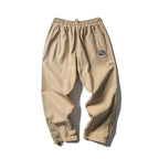 Men's Loose Baggy Cargo Pants with Elastic Waistband Drawstring and Knee Paneling Fashion Glam