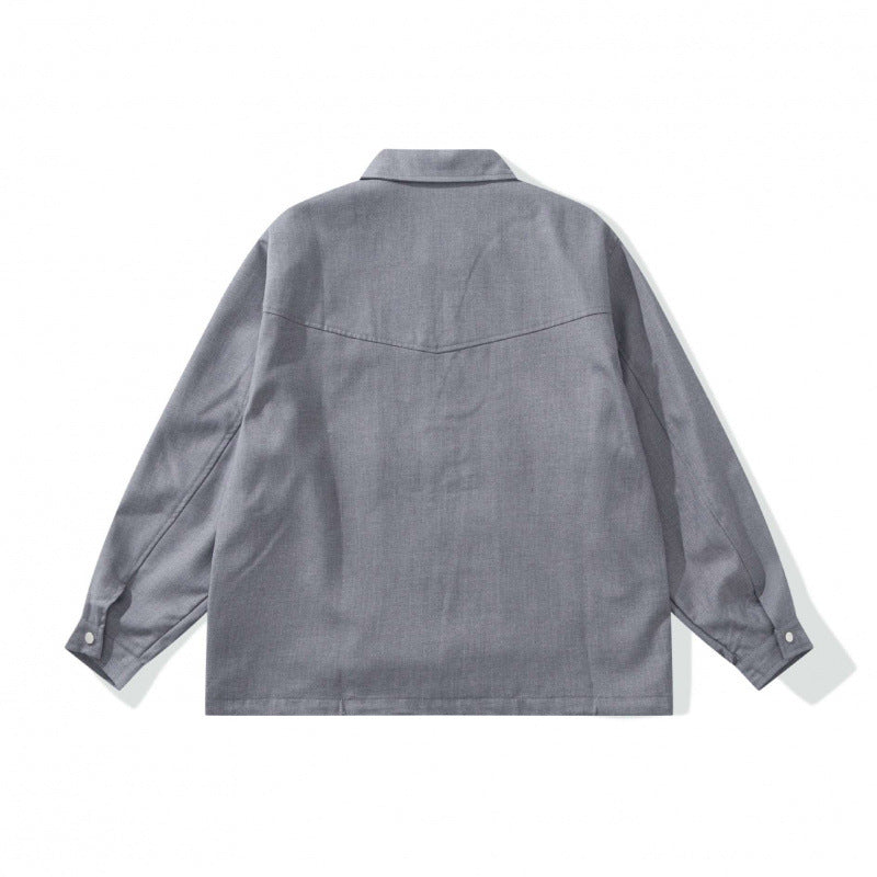 Unisex Kastige Worker-Overjacket made of canvas with full-length zipper, chest flap pocket and patch hand pockets Fashion Glam