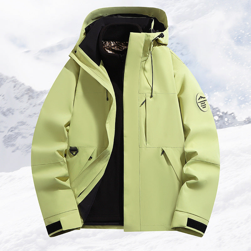 Women's Technical Ski and Winter Jacket with Removable Inner Jacket and Welded Seams Fashion Glam