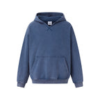 Unisex Oversize Hoodie made of French Terry with kangaroo pocket and light vintage wash Fashion Glam