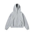 Unisex Oversize Hoodie with full zip and kangaroo pockets made of cotton fleece Fashion Glam