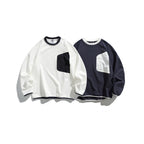 Unisex Oversize Sweatshirt with contrasted chest pocket and raglan sleeves Fashion Glam