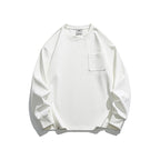 Unisex Oversize Rib Long Sleeve Shirt with Chest Pocket, Raglan Sleeves and Ribbed Cuffs Fashion Glam
