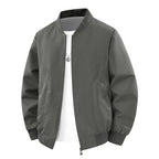 Men's Lightweight Windproof Bomber Jacket with Ribbed Cuffs and Zipper Pockets Fashion Glam