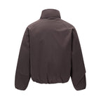 Unisex Short cut lightweight windbreaker in boxy cut with high stand-up collar and elastic hem Fashion Glam