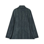 Women's Wide Leg Marlene Trousers with Pleat and Fine Pinstripe Fashion Glam