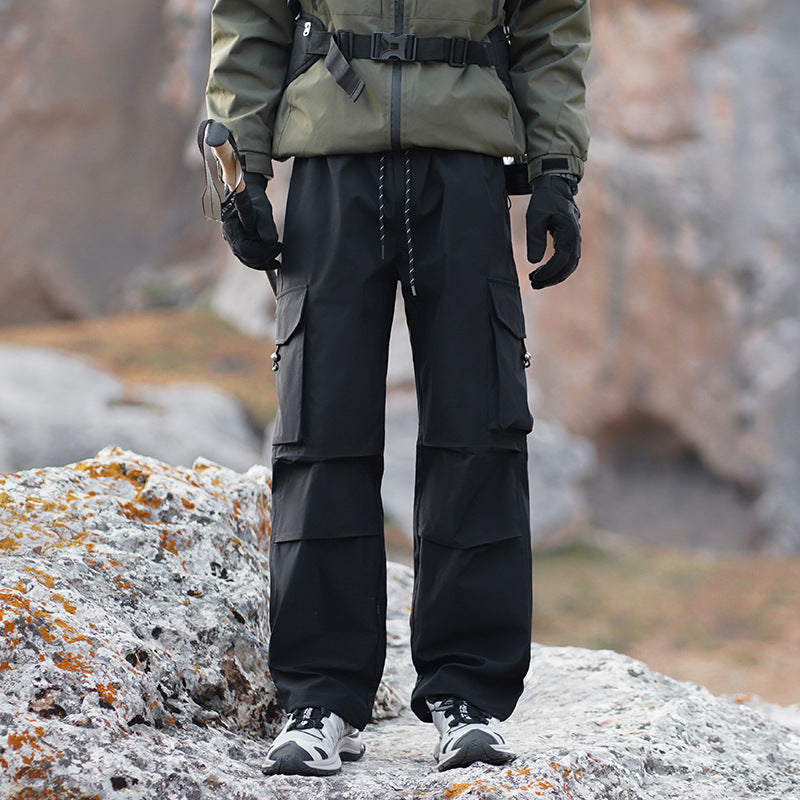 Men's Technical Outdoor Cargo Pants with Water-Repellent Stretch and Reinforced Knees Fashion Glam