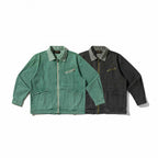 Unisex Boxy Overshirt Jacket made of washed denim with front zipper and multiple pockets Fashion Glam