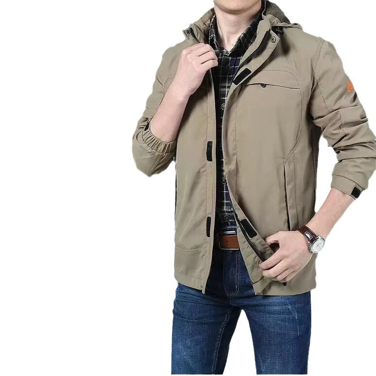 Men's lightweight technical field jacket with multifunctional pockets and adjustable hem Fashion Glam