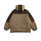 Unisex Boxy-Technical Hooded Jacket with Raglan Sleeves, Water-Repellent Shell and Drawstring Hem Fashion Glam