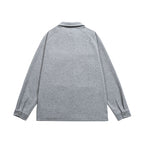 Men's Waffle Knit Half-Zip Pullover with Polo Collar Fashion Glam
