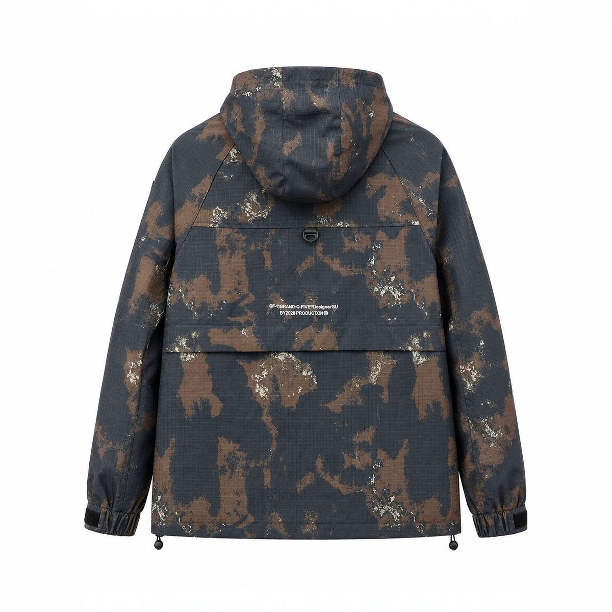 Men's Technical Camouflage Parka with Hood and Ripstop Outer Material Fashion Glam