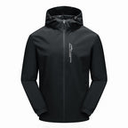 Men's Ultralight Rain Jacket with Hood, Water-Repellent Membrane and Taped Seams Fashion Glam