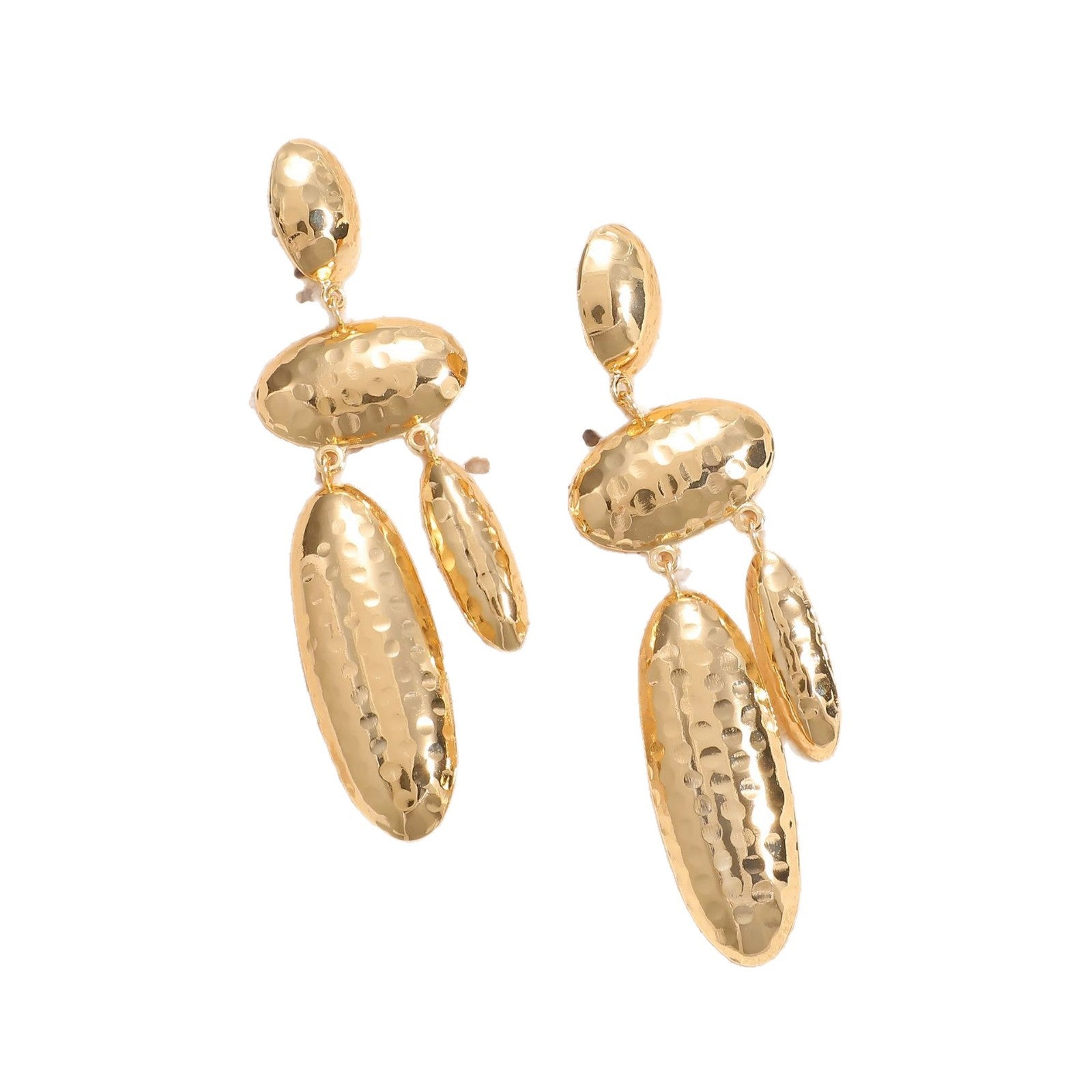 Women Hanging Earrings with artistic, three-dimensional design Fashion Glam
