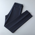 Men's slim-fit suit trousers made of stretch twill with straight leg Fashion Glam