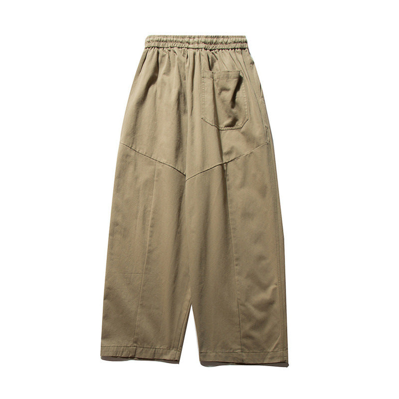 Unisex Wide Culotte Pants with Elastic Waistband and Drawstring Fashion Glam