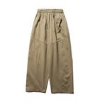 Unisex Wide Culotte Pants with Elastic Waistband and Drawstring Fashion Glam