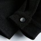 Men's Boxy Bomber Jacket with Teddy Collar, Lined Pockets and Elastic Hem Fashion Glam