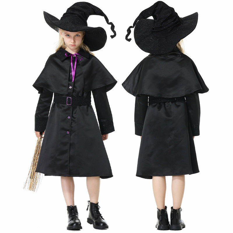 Men's magician costume with detailed symbols and elegant cape Fashion Glam