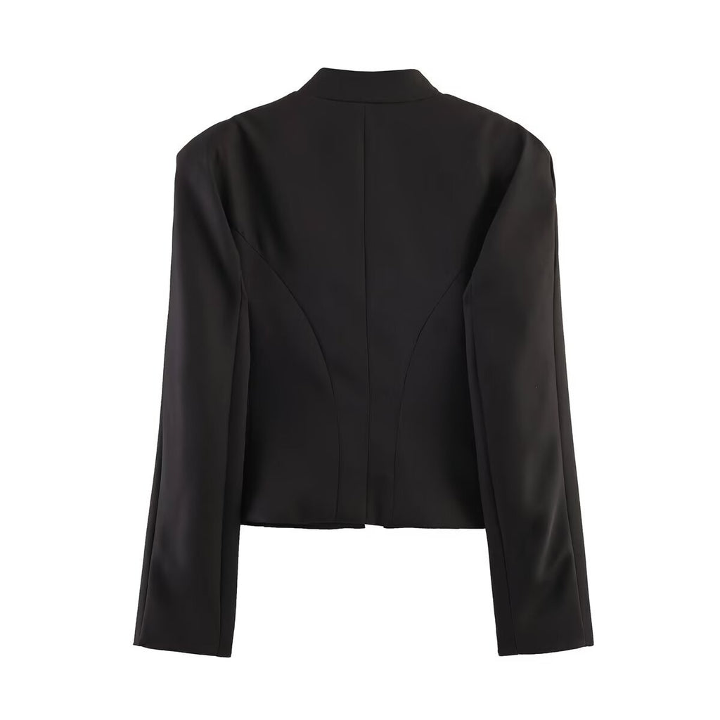 Women's short blazer in parade and military look with decorative cord applications and decorative buttons Fashion Glam