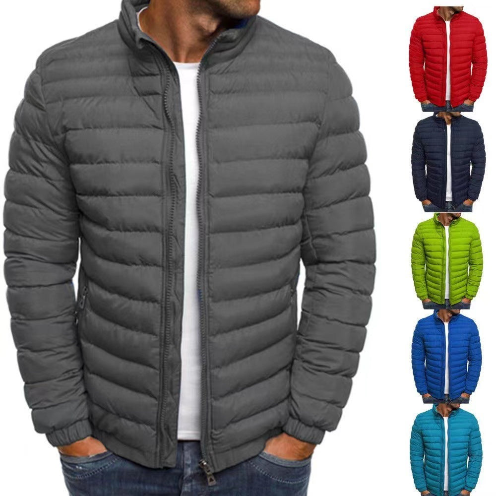 Men's lightweight quilted jacket with high collar and optimal insulation Fashion Glam
