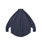 Unisex Oversize-checkered Shirt with rounded hem and appliquéd chest pockets Fashion Glam