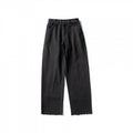 Ladies Wide High-Waist Jeans with Straight Leg and Raw Hem Fashion Glam