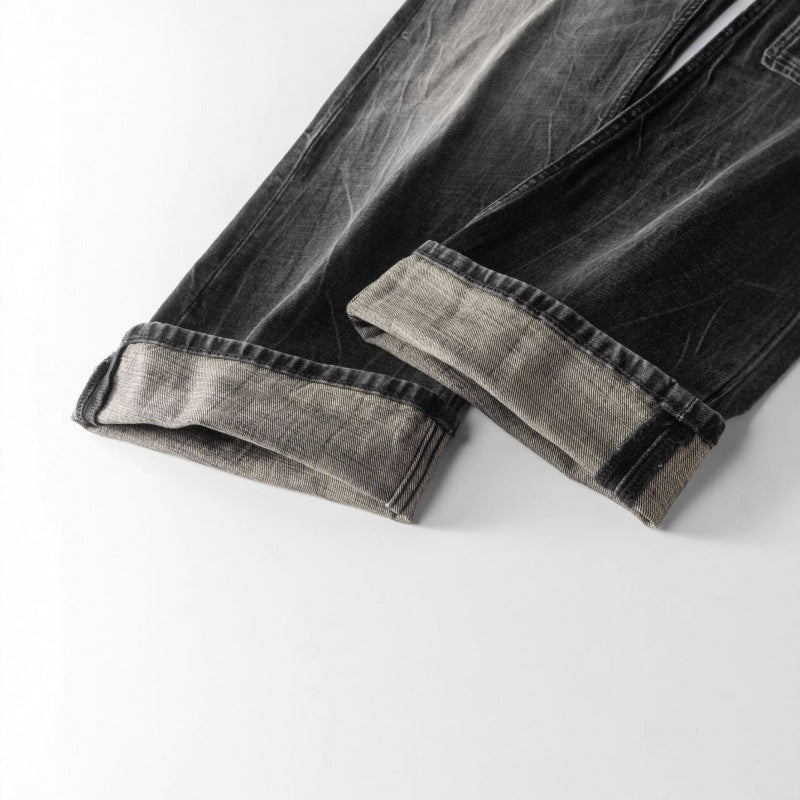 Men's loosely cut straight jeans in workwear style with used effect Fashion Glam