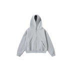 Unisex Oversize Hoodie with full zip and kangaroo pockets made of cotton fleece Fashion Glam