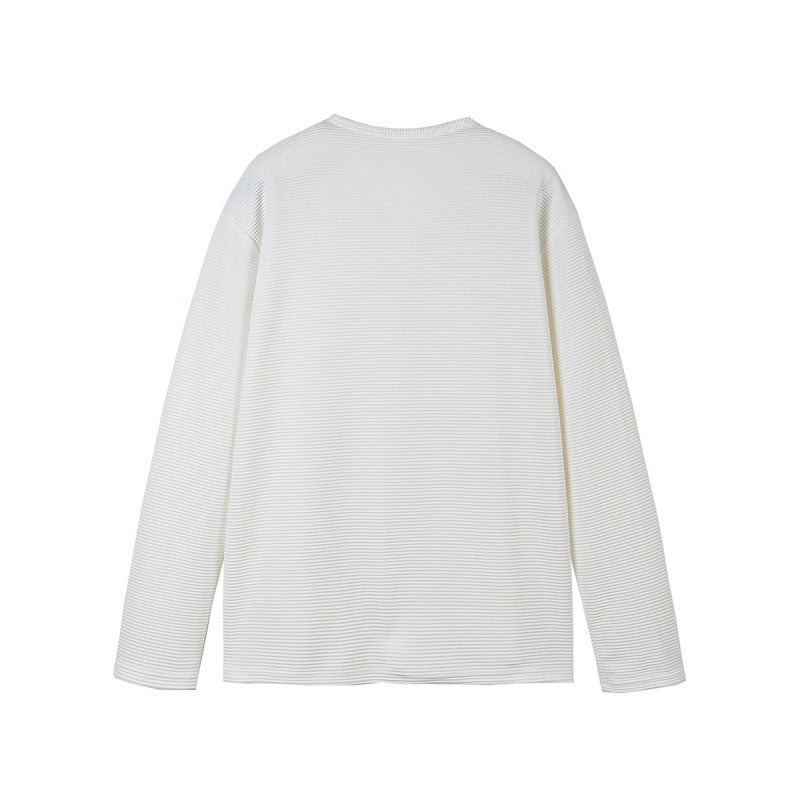 Unisex Thermal Henley Shirt with Waffle Texture and Long Sleeve Fashion Glam