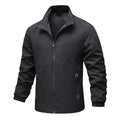Men's lightweight technical windbreaker with mesh lining, high stand-up collar and zippered pockets Fashion Glam
