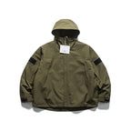 Unisex Oversize-Utility-Rain Jacket with Hood and Concealed Zipper Fashion Glam
