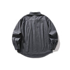 Unisex Oversize-Denim-Shirt Jacket with boxy silhouette, chest pocket and rounded hem Fashion Glam
