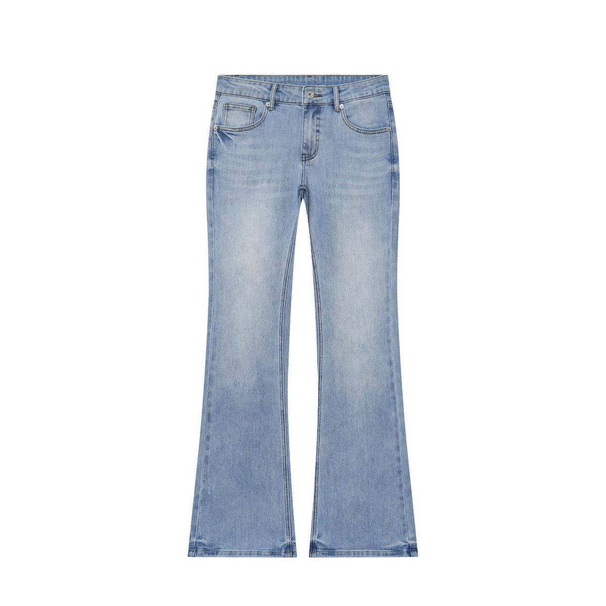 Women's High-Waisted Flared Jeans with Kickflare and Five-Pocket Cut Fashion Glam