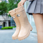 Women's high-quality and stylish rubber boots with adjustable lacing system Fashion Glam