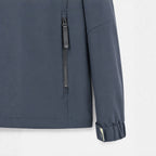Men's lightweight water-repellent hooded softshell jacket with zip pockets Fashion Glam