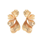 Women's ear clips in an elegant, textured design Fashion Glam