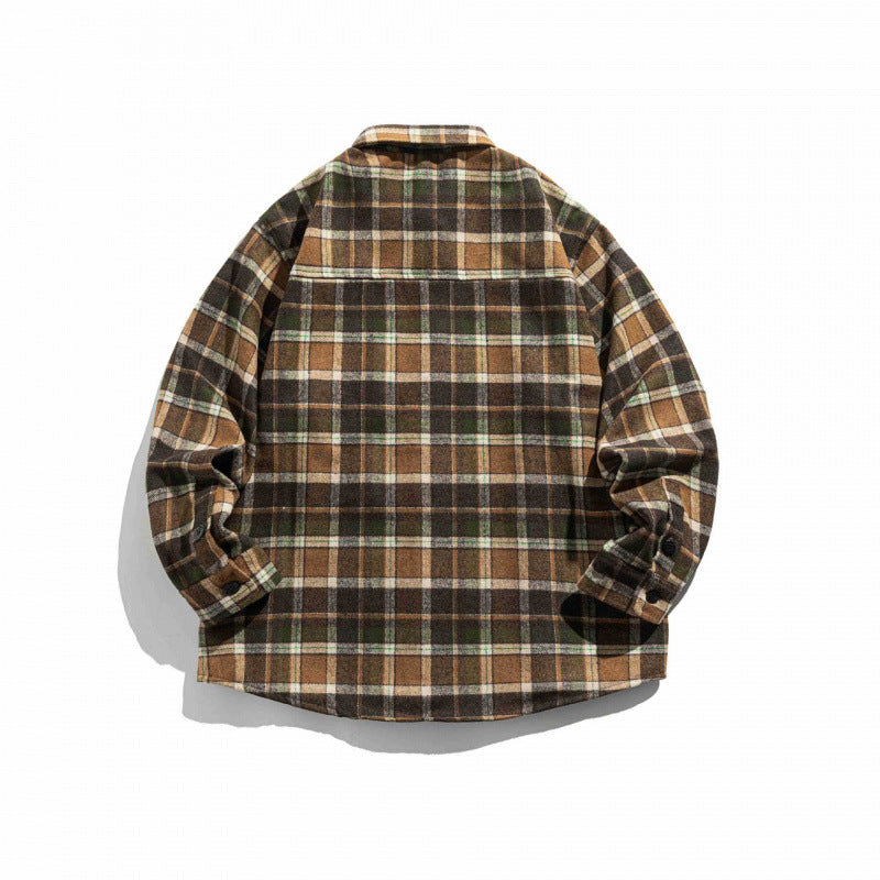 Unisex Kastiges Overshirt made of brushed flannel with diagonal chest pocket Fashion Glam