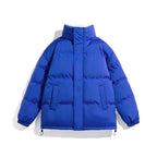 Unisex Boxy Puffer Jacket with high stand-up collar, concealed zipper and adjustable drawstring hem Fashion Glam