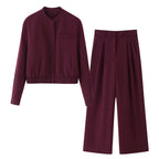 Women High-Waisted Palazzo Pants with Pleats and Wide Leg Fashion Glam