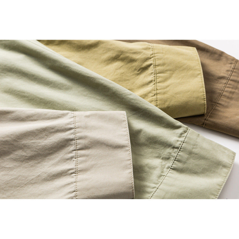 Men's Loose Oversized Shirt made of Cotton Twill with Spread Collar and Relaxed Fit Fashion Glam