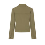 Ladies tailored field jacket in regimental style with stand-up collar and decorative stripes Fashion Glam