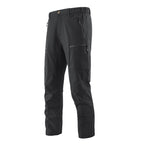 Men's Multifunctional Cargo Travel Pants with Elastic Waistband, Zipper Pockets and Knee Reinforcement Fashion Glam