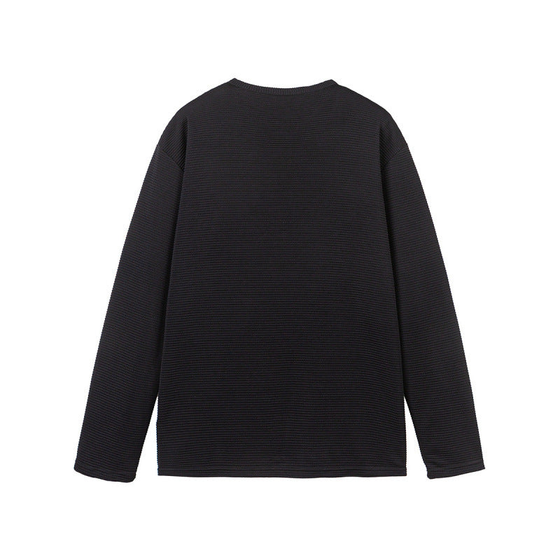 Unisex Thermal Henley Shirt with Waffle Texture and Long Sleeve Fashion Glam