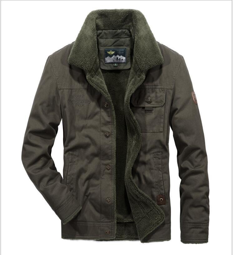 Men's Canvas Transitional Jacket with Ribbed Collar, Concealed Zipper and Checked Lining Fashion Glam