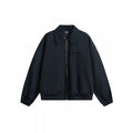 Unisex Boxy Overshirt Jacket with full-length zipper, elastic hem, and chest zipper pocket Fashion Glam