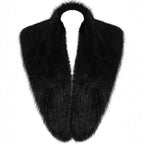 Ladies luxurious faux fur stole in loop design with voluminous shawl collar Fashion Glam
