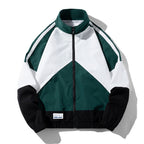 Men's Sporty Track Windbreaker Jacket with Stand Collar, Mesh Lining and Zipper Pockets Fashion Glam