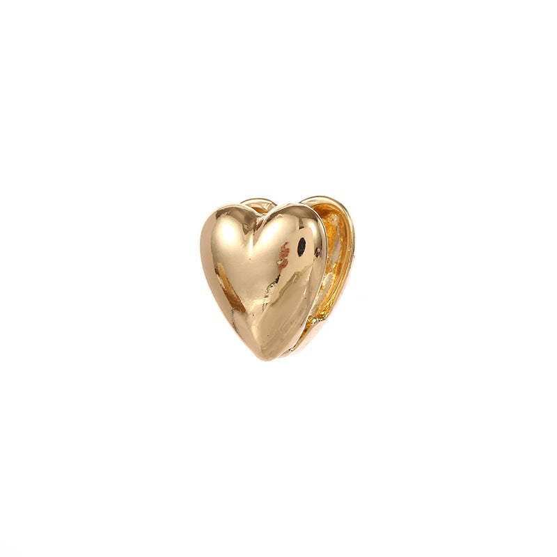 Women's heart-shaped ear clips Fashion Glam